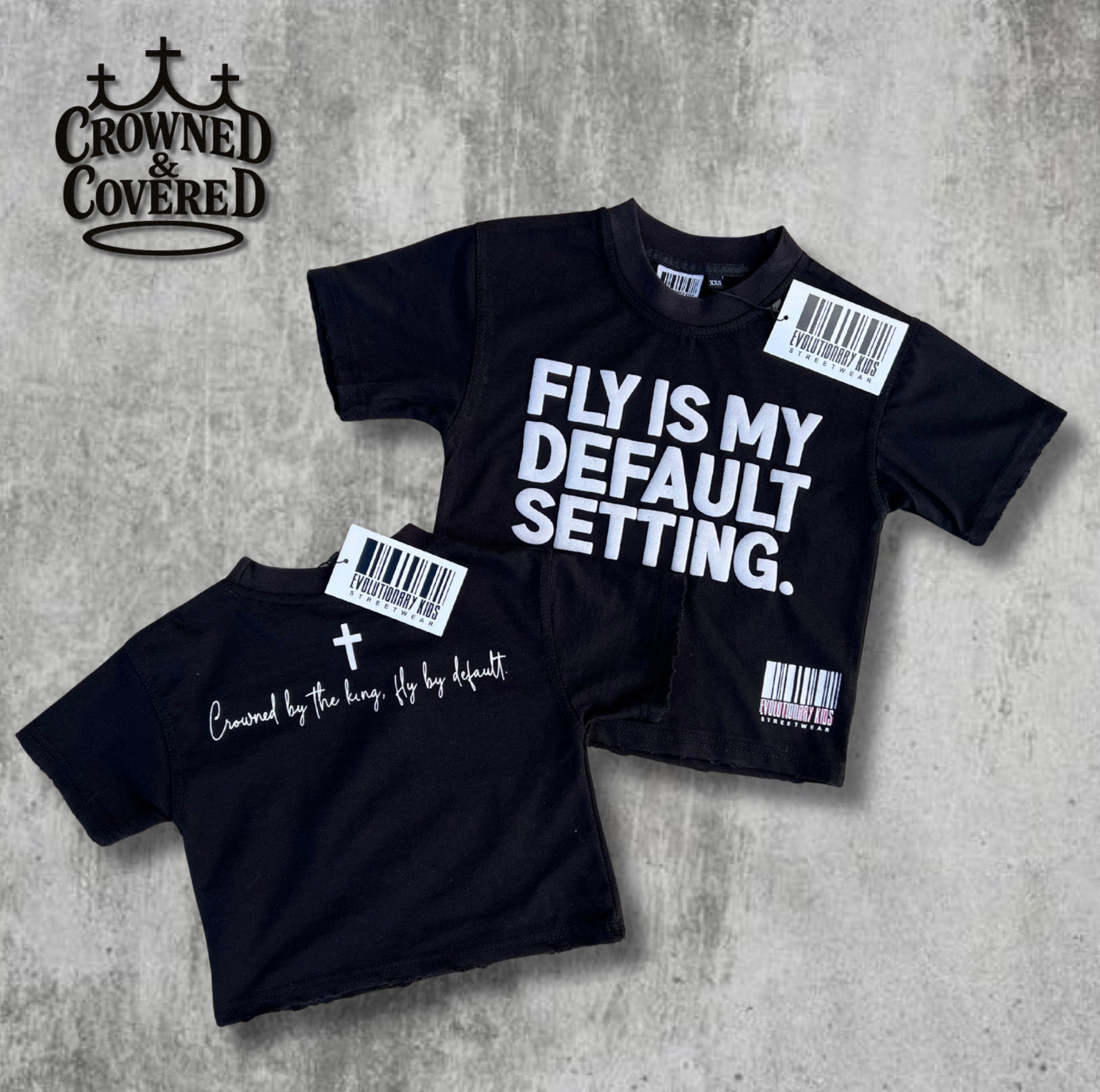 Fly Default (Black Oversized Tee)