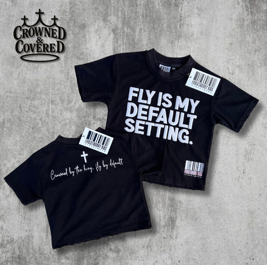 Fly Default (Black Oversized Tee)